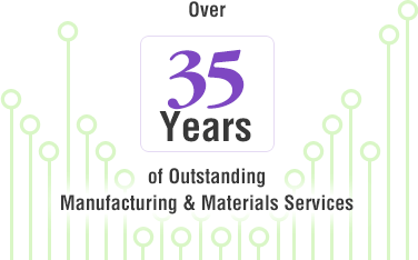 Over 35 years of outstanding manufacturing and materials services